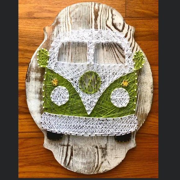 Volkswagen Van Wall String Art - Picture 2 of 5